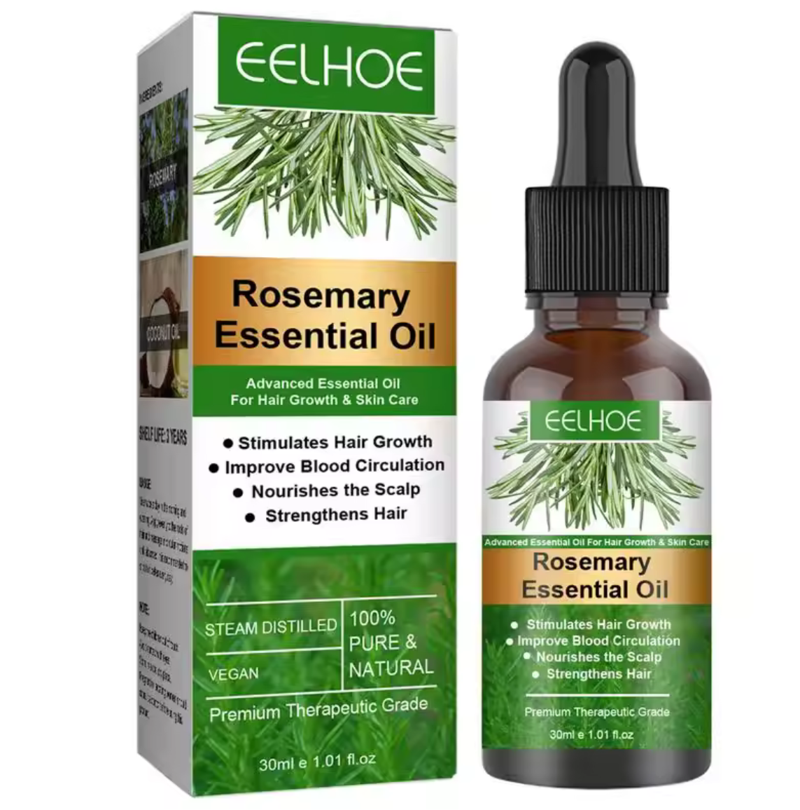 Rosemary And Coconut Oil, Accelerates Hair Growth.